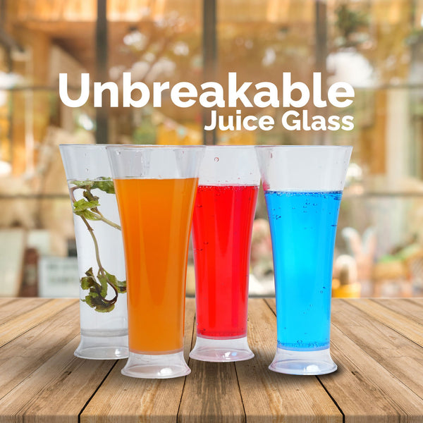 Unbreakable Transparent Juice Glass |Acrylic Glassware and  100 % Food Grade | 18 pcs Set
