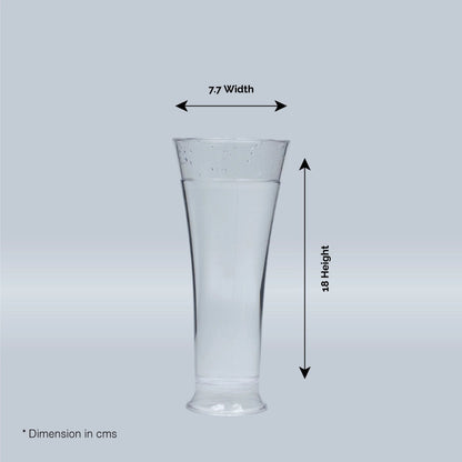 Unbreakable Transparent Juice Glass |Acrylic Glassware and  100 % Food Grade | 6 pcs Set - 