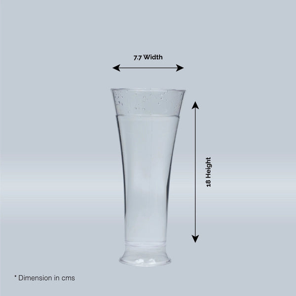 Unbreakable Transparent Juice Glass |Acrylic Glassware and  100 % Food Grade | 18 pcs Set