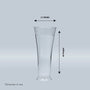 Unbreakable Transparent Juice Glass |Acrylic Glassware and  100 % Food Grade | 6 pcs Set - 